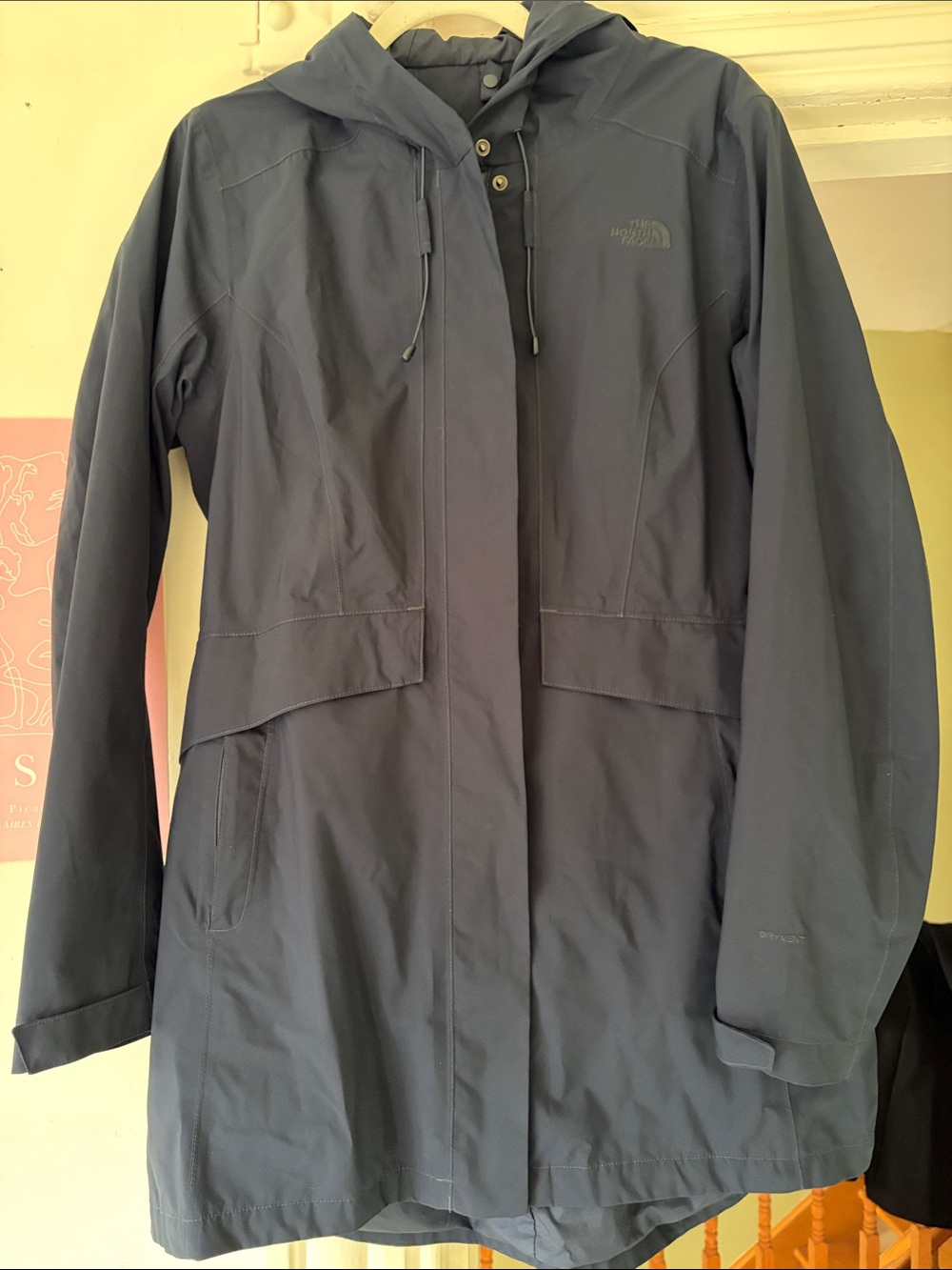 The North Face Women's Dark Navy Hooded Trench Coat